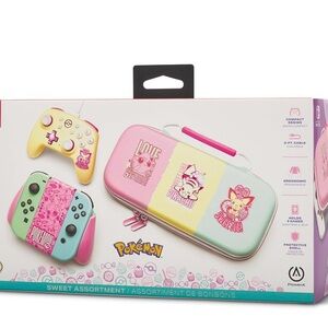 Pokémon Switch Case and Controller Set - Pastel